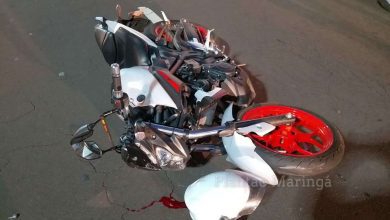 Fotos de Motociclista sofre parada cardíaca após acidente em Maringá