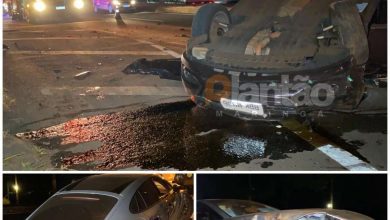 Fotos de Motorista com porsche foge após causar grave acidente que deixou um casal e duas crianças feridas