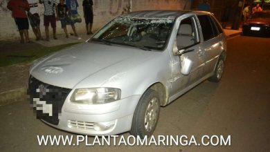 Fotos de Motorista com sinais de embriaguez, bate em carro parado, capota e atinge outro veículo e tenta fugir em Maringá