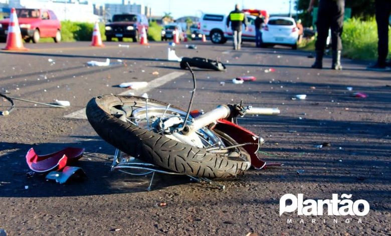 Fotos de Motorista com sinais de embriaguez invade pista contrária, atinge e deixa motociclista em estado gravíssimo em Maringá