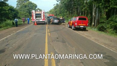 Fotos de Motorista escapa da morte em grave acidente na PR-323 entre Paiçandu e Água Boa