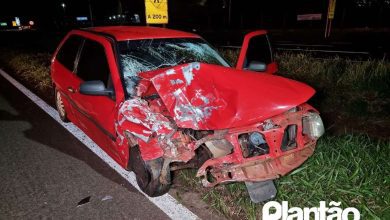 Fotos de Motorista fica ferido ao bater em traseira de outro veículo em Maringá