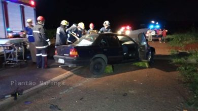 Fotos de Motorista fica preso às ferragens após colisão frontal na rodovia PR-323 entre Água Boa e Paiçandu