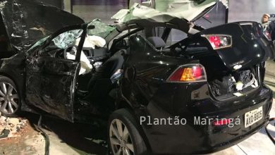 Fotos de Motorista invade academia após perder o controle do carro em Maringá