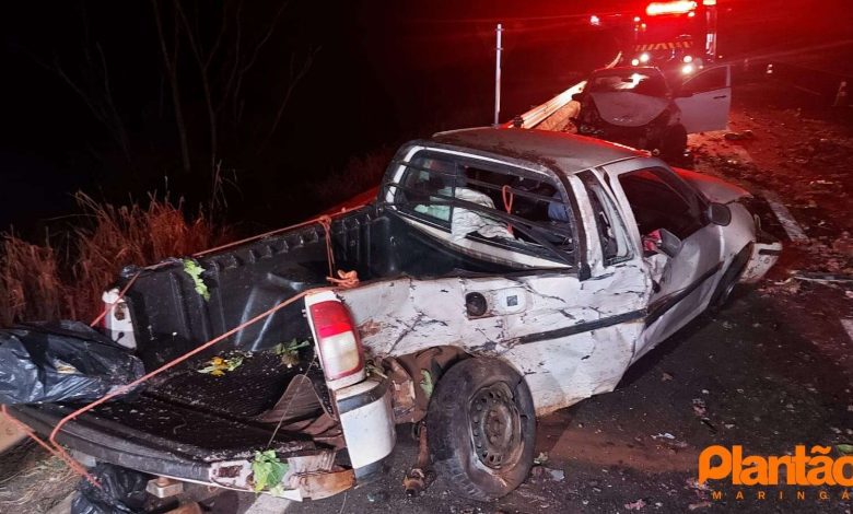 Fotos de Motorista invade pista contrária e fica ferido ao ser atingido por carro na rodovia BR-376 em Marialva