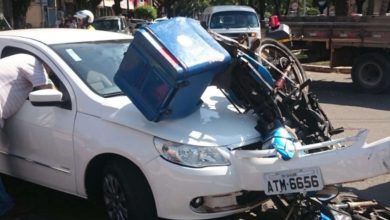 Fotos de Motorista invade preferencial e causa acidente impressionante em Maringá