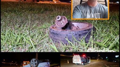 Fotos de Motorista morre ao ser ejetado de carro após capotamento entre Paiçandu e Maringá