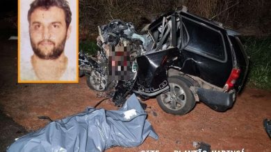 Fotos de Motorista morre após bater carro de frente com carreta na Região de Maringá