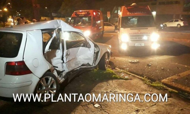 Fotos de Motorista tenta fazer conversão, provoca grave acidente em Maringá