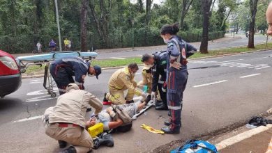 Fotos de Mulher de 60 anos é socorrida com ferimentos graves após acidente em Maringá