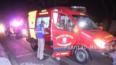 Fotos de Mulher de 60 anos sofre traumatismo craniano após atropelamento em avenida de Maringá