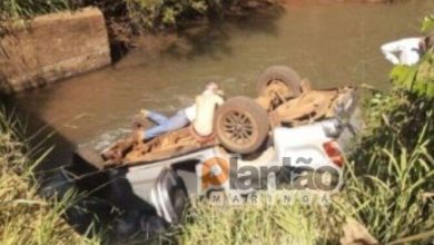 Fotos de Mulher é encontrada morta dentro de caminhonete em um córrego em Maringá