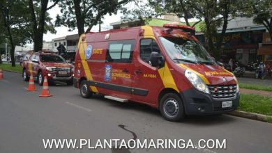 Fotos de Jovem fica em estado grave ao cair de moto em Maringá