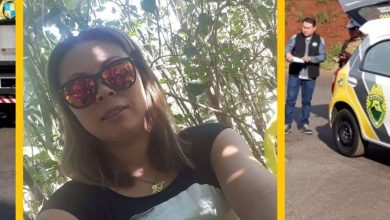 Fotos de Mulher morre após caminhão passar por cima da moto que ela conduzia na marginal da PR-323 em Maringá