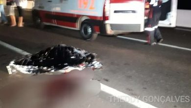 Fotos de Mulher que estava na garupa de moto morre após acidente entre Maringá e Paiçandu