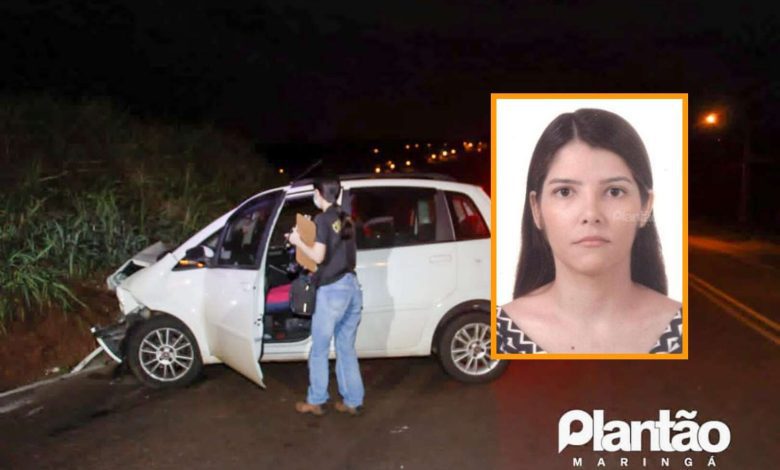 Fotos de Mulher que morreu em acidente no contorno sul de Maringá, é identificada