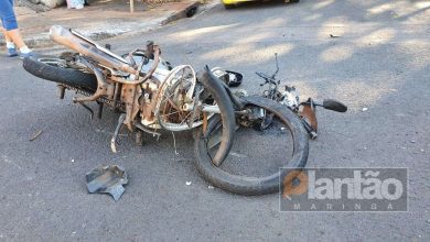 Fotos de Mulher sofre parada cardiorrespiratória após colidir moto de frente com carro em Maringá