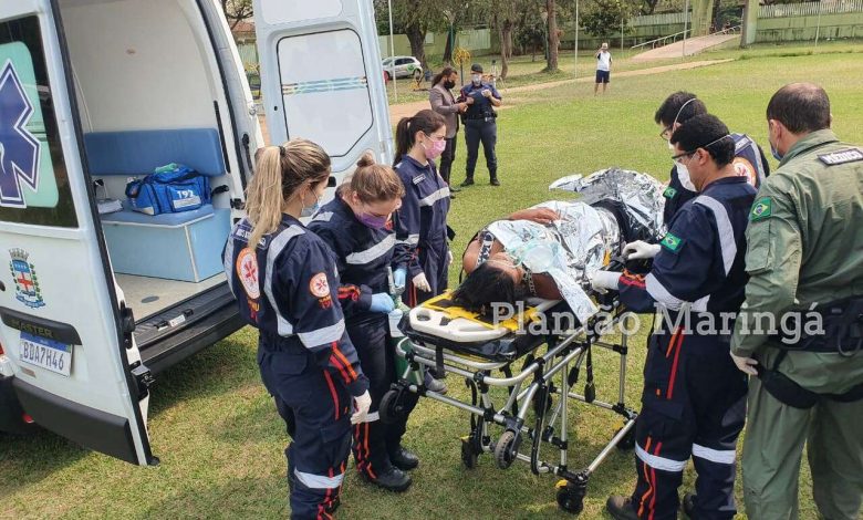 Fotos de Mulher tem perna amputada após acidente com máquina colheitadeira