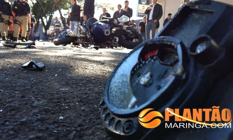 Fotos de Nasceu de novo; motociclista tem moto de alta cilindrada destruídas após acidente em Maringá