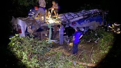 Fotos de Ônibus cai em ribanceira e deixa 10 mortos e 21 feridos no Paraná