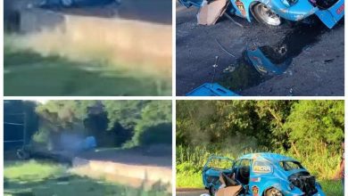 Fotos de Piloto de Maringá sobrevive a acidente impressionante durante competição automobilística em Campo Mourão