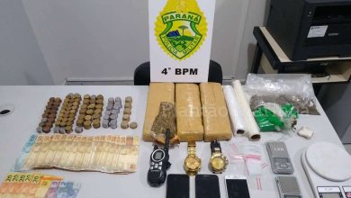 Fotos de Polícia Militar prende quatro e apreende maconha e cocaína em Sarandi