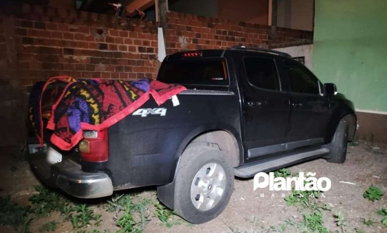 Fotos de Polícia Militar recupera caminhonete tomada de assalto no centro de Maringá, um casal foi preso