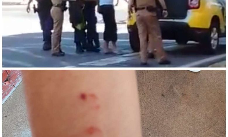 Fotos de Policial feminina fica ferida após abordagem na praça Raposo Tavares em Maringá