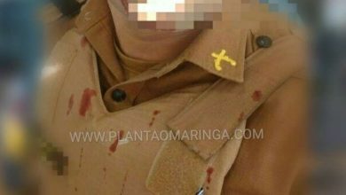 Fotos de Policial militar é agredido por adolescente durante abordagem em Maringá