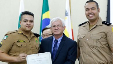 Fotos de Policial militar é homenageado na câmara de vereadores de Maringá