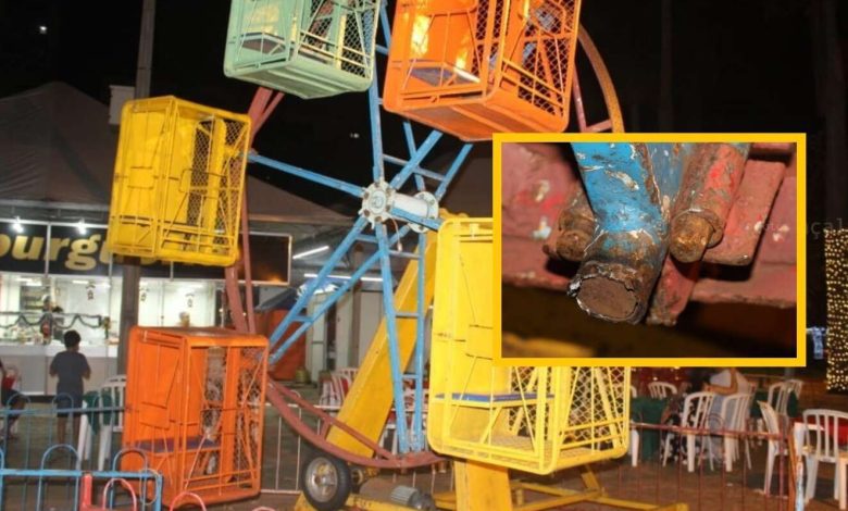 Fotos de Prefeitura de Maringá emite nota de esclarecimento sobre o acidente com mini roda gigante; o brinquedo tinha laudos de aprovação do corpo de bombeiros e do CREA