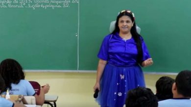 Fotos de Professora de Sarandi se fantasia de "Fada azul" para trabalhar o bullying em sala de aula