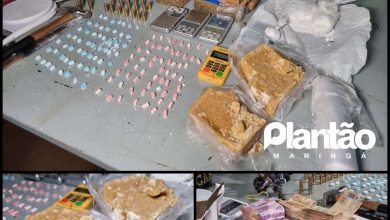 Fotos de Rocam apreende grande quantidade de drogas, armas e dinheiro em Maringá