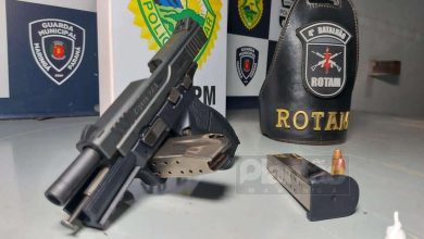 Fotos de ROTAM apreende arma de fogo, munições, drogas e dinheiro em Maringá