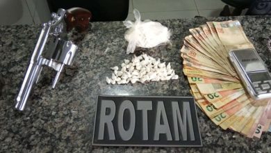 Fotos de ROTAM prende homem com drogas, arma e dinheiro em Sarandi