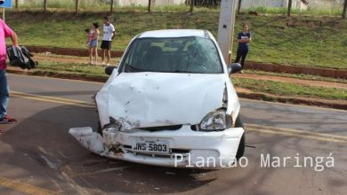 Fotos de Seis pessoas ficam feridas em acidente entre dois carros em Maringá