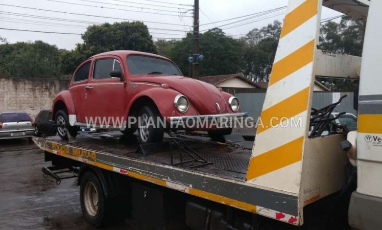 Fotos de Sistema antifurto faz ladrão abandonar Fusca logo após o furto em Maringá