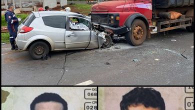 Fotos de Sogro e genro morrem após grave acidente na rodovia BR-376 em Marialva