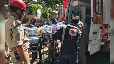 Fotos de Trabalhador fica ferido depois de cair em fosso de elevador em obra em Maringá