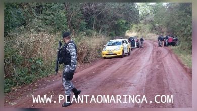 Fotos de Um bandido morreu e outro foi preso após troca de tiros com a Polícia Militar na zona rural de Maringá