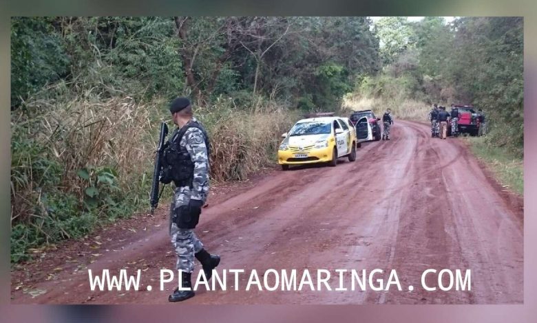 Fotos de Um bandido morreu e outro foi preso após troca de tiros com a Polícia Militar na zona rural de Maringá