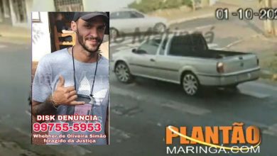 Fotos de Vídeo mostra homem que agrediu namorada em Paiçandu, fugindo e sofrendo acidente em Guaíra