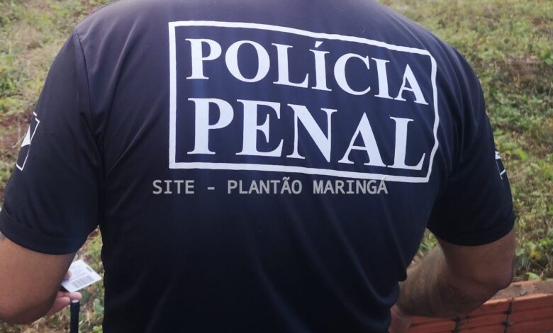 Fotos de Homem é preso próximo a Penitenciária Estadual de Maringá utilizado roupas da Polícia Penal