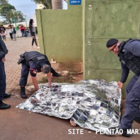 Fotos de Homem que matou um e deixou outro em estado grave no Cemitério Municipal de Maringá, se apresenta e alega legítima defesa