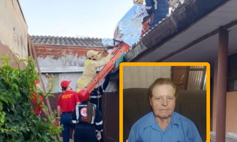 Fotos de Idoso morre enquanto trabalhava em Paiçandu - ele foi encontrado morto em cima do telhado de uma residência