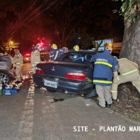 Fotos de Motorista com suspeita de embriaguez avança preferencial e causa grave acidente em Maringá