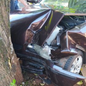 Fotos de Morreu no hospital idoso que passou mal ao volante e bateu contra uma árvore em Maringá