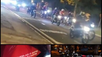 Fotos de Encontro clandestino de motociclistas termina em perseguição e vários acidentes em Maringá 