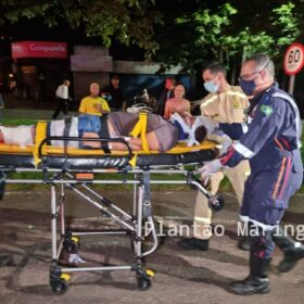 Fotos de Motociclista é intubado após avançar preferencial e bater contra carro em Maringá