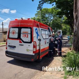 Fotos de Mulher é socorrida pelo Samu, após ser espancada pelo marido em Maringá